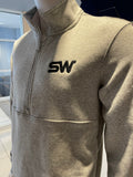 SW Nike Fleece 1/2 Zip-Grey Heather
