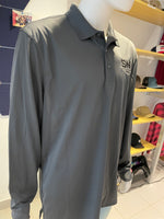SW Perry Long Sleeve Polo-Charcoal