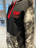 SW Camo Hoodie-Black/Red