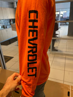 Chevrolet Long Sleeve Tee- Orange