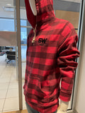 SW Fleece Hoodie- Red Buffalo