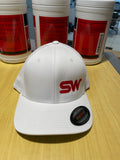 Flexfit White w/red stitching