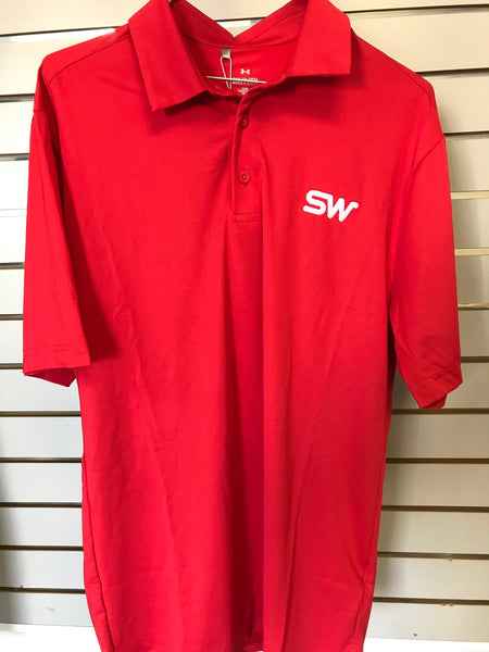 Red Under Armour Polo