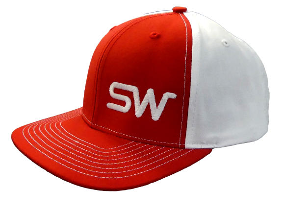 Red/White w/White Logo Snapback